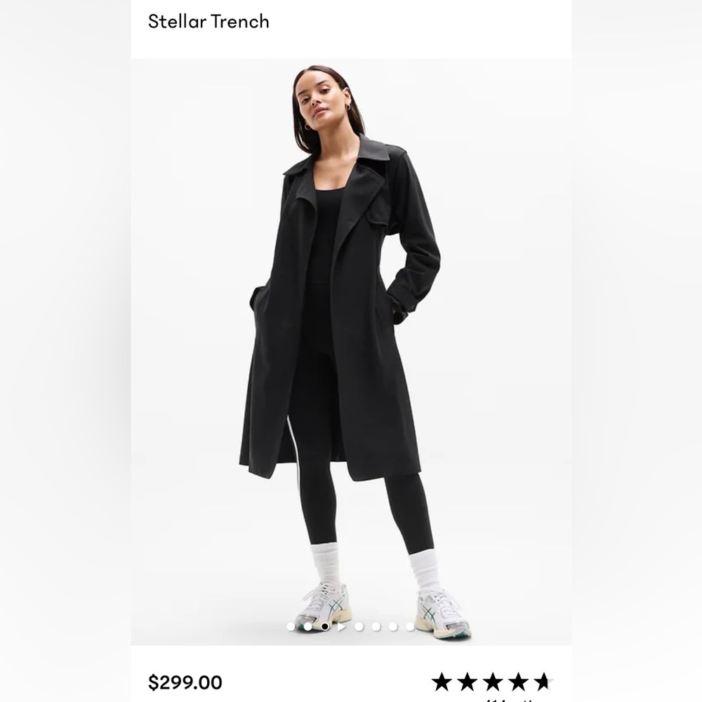 Athleta Stellar Trench Coat